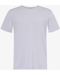PAIGE - Textured-weave Cotton-blend Jersey T-shirt X - Lyst