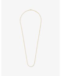 Van Cleef & Arpels - Angle Filed Trace Chain 18Ct Necklace - Lyst