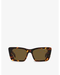 Prada - Pr 08ys Butterfly-shaped Tortoiseshell Acetate Sunglasses - Lyst