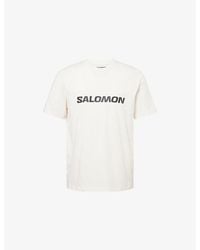 Salomon - Logo-Print Short-Sleeve Cotton T-Shirt - Lyst