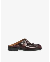 Marni - Bambi Buckle Leather Sabot Mules - Lyst