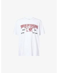 TRUE RELIGION - Graphic-Print Short-Sleeves Cotton T-Shirt - Lyst