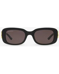 Balenciaga - 6e000317 Bb0310sk Square-frame Acetate Sunglasses - Lyst