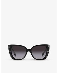 Burberry - Be4393 Meryl Cat-eye Acetate Sunglasses - Lyst