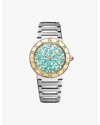 BVLGARI - Lady 18Ct And Stainless-Steel Quartz Watch - Lyst