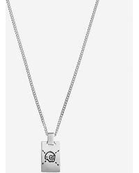 Gucci - Ghost Sterling Silver Skull Necklace - Lyst