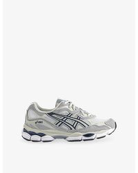 Asics - Gel-Nyc Mesh And Suede Trainers - Lyst