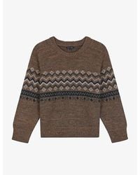 Soeur - Wilhem Intarsia-graphic Regular-fit Knitted Jumper - Lyst