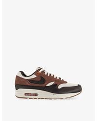 Nike - Air Max 1 Suede, Faux-Leather And Mesh Trainers - Lyst