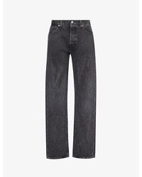 Levi's - 501 Faded-wash Straight-leg Regular-fit Jeans - Lyst
