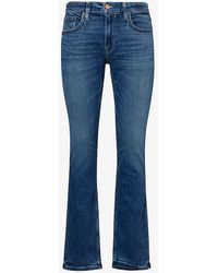 PAIGE - Federal Slim-fit Straight-leg Stretch Denim-blend Jeans - Lyst