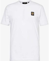 Belstaff - Brand-patch Crewneck Cotton-jersey T-shirt X - Lyst