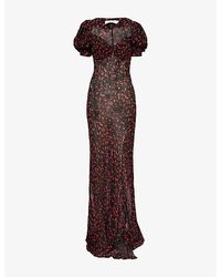 Rat & Boa - Magnolia Floral Semi-Sheer Woven Maxi Dress - Lyst