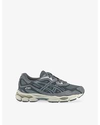 Asics - Gel-Nyc Mesh And Suede Low-Top Trainers - Lyst