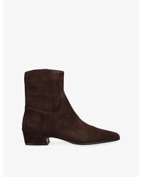 Steve Madden - Dusty Suede Heeled Ankle Boots - Lyst