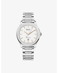 Piaget - Polo Stainless-Steel And 0.07Ct Diamond Automatic Watch 36Mm - Lyst