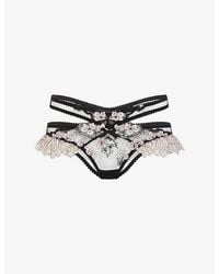 Agent Provocateur - Andiee Embroidered Lace Full Brief - Lyst
