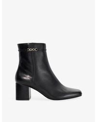 Dune - Oaklee Leather Heeled Ankle Boots - Lyst