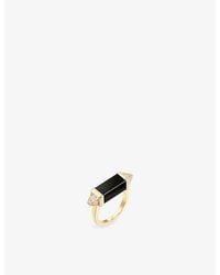 Cartier - Les Berlingots De 18Ct- 0.33Ct Brilliant-Cut Diamond And Onyx Cocktail Ring - Lyst