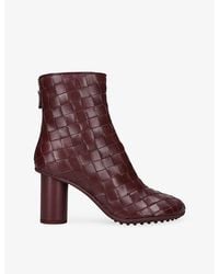 Bottega Veneta - Atomic 75 Weave Intrecciato Leather Ankle Boots - Lyst