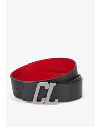 Christian Louboutin - Rui Logo-buckle Leather Belt - Lyst