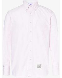 Thom Browne - Brand-patch Regular-fit Cotton Shirt Xx - Lyst