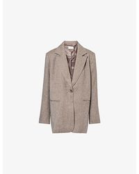 Dissh - Frankie Notch-Lapels Stretch-Woven Blazer - Lyst