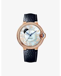 Cartier - Ballon Bleu De 18Ct Rose- And 0.79Ct Brilliant-Cut Diamond Automatic Watch - Lyst