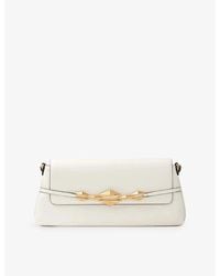 Jimmy Choo - Diamond Shoulder East-West Leather Shoulder Bag - Lyst