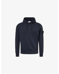 Stone Island - Brand-Badge Relaxed-Fit Cotton Hoody - Lyst
