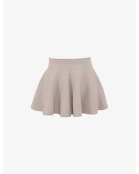 House Of Cb - Fern Ribbed-Knit Mini Skirt - Lyst
