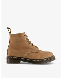Dr. Martens - Savanh Tan 101 Six-eyelet Lace-up Leather Ankle Boots - Lyst
