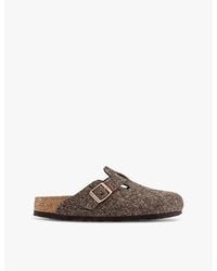 Birkenstock - Boston Buckle-Fastened Wool Clogs - Lyst