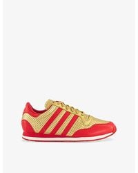 adidas - Galaxy Og Metallic Faux-Leather Low-Top Trainers - Lyst