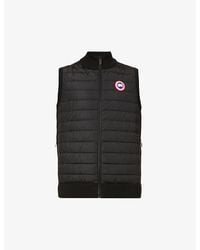 Canada Goose - High-neck Padded Wool And Shell-down Vest - Lyst