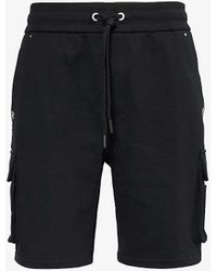 Moose Knuckles - Hartsfield Brand-logo Cotton-jersey Shorts - Lyst