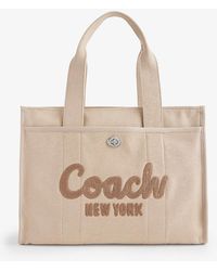 COACH - Cargo 42 Logo-embroidered Canvas Tote Bag - Lyst