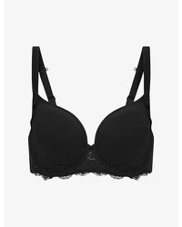 Simone Perele - Reve Plunge Stretch-Woven Bra - Lyst