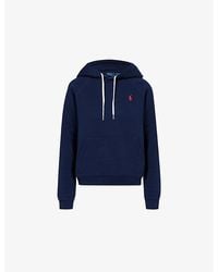 Polo Ralph Lauren - Logo-Embroidery Fleece-Lined Cotton-Blend Jersey Hoody - Lyst
