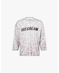 ICECREAM - Cracked Ice Hockey Long-Sleeves Woven T- Shirt - Lyst