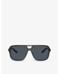 Dolce & Gabbana - Dg4354 Square-frame Tortoiseshell Acetate Sunglasses - Lyst
