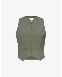 Conner Ives - V-neck Zipped Recycled-polyamide Vest - Lyst