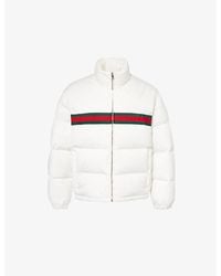 Gucci - Off Mix Padded High-Neck Relaxed-Fit Shell-Down Jacket - Lyst