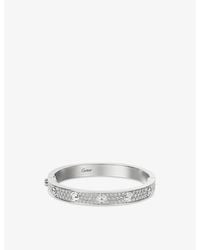 Cartier - Love Classic 18Ct- And 1.99Ct Brilliant-Cut Pavé Diamond Bracelet - Lyst