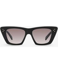 Celine - Cl40187i Rectangle-frame Acetate Sunglasses - Lyst