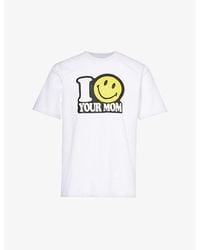 Market - Smiley Your Mom Graphic-print Cotton-jersey T-shirt - Lyst