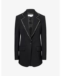 Stella McCartney - Embellished Single-Breasted Wool Blazer - Lyst