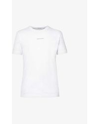 Ck Jeans Micro-logo-print Cotton-jersey T-shirt - White