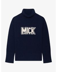 Zadig & Voltaire - Solma Mick High-Neck Merino-Wool Jumper - Lyst