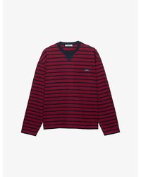 Prada - Long-Sleeve Stripe Cotton-Jersey T-Shirt - Lyst